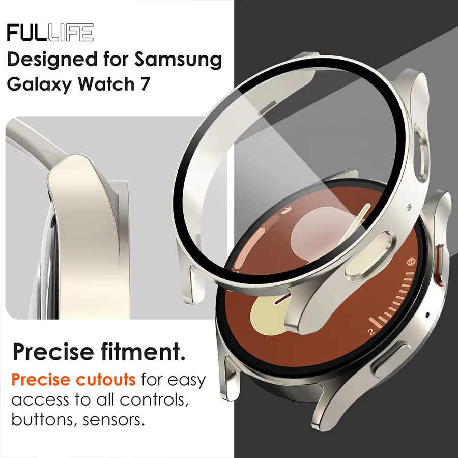 Displayschutzfolie für Samsung Galaxy Watch 7, 6, 5, 4, Schwarz - Bild 3