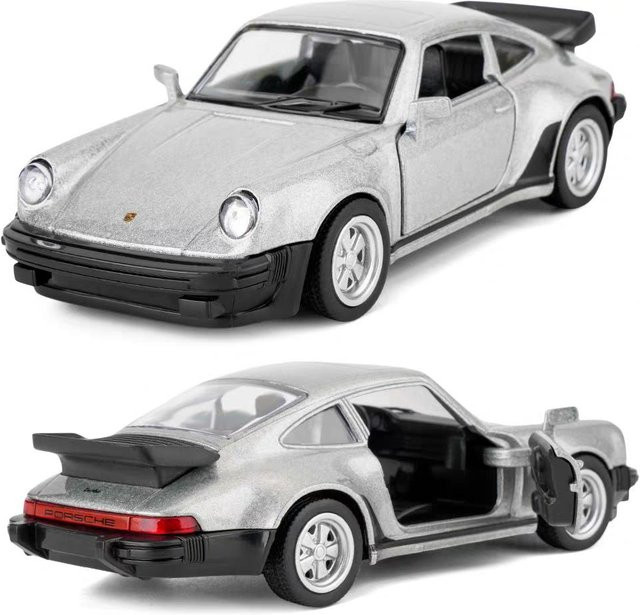 RMZ city Porsche 911 Turbo 1978, Spielzeugfahrzeug, 1:36, Metall, Grau - Bild 1
