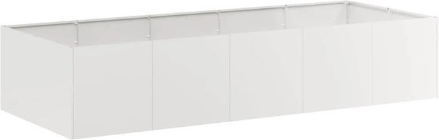 vidaXL Pflanzkübel aus Edelstahl in Silber, B/T/H: 200 x 80 x 40 cm - Bild 1