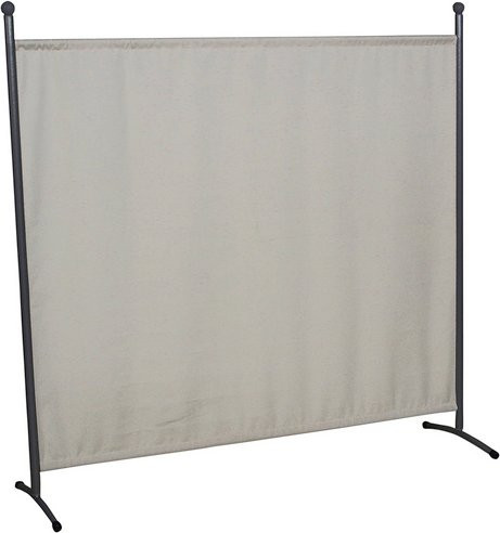 Sichtschutz Paravent von ANGERER FREIZEITMÖBEL aus Stahl und Polycarbonat in Beige, H x B: 178 x 178 cm - Bild 1