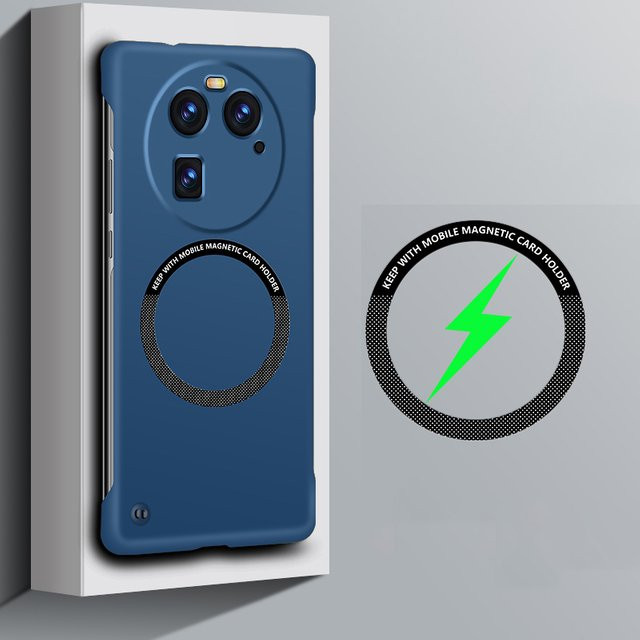 MagSafe kompatible magnetische Handyhülle aus hartem PC für OPPO Reno, Find X und weitere Modelle in Weiß von RUWANHU - Bild 1