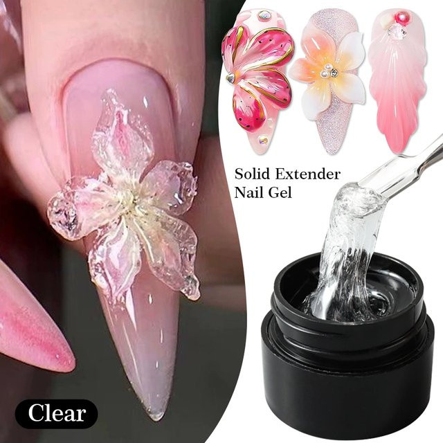 QAZIXU Hard Gel, Clear, Glänzend, Unisex - Bild 1