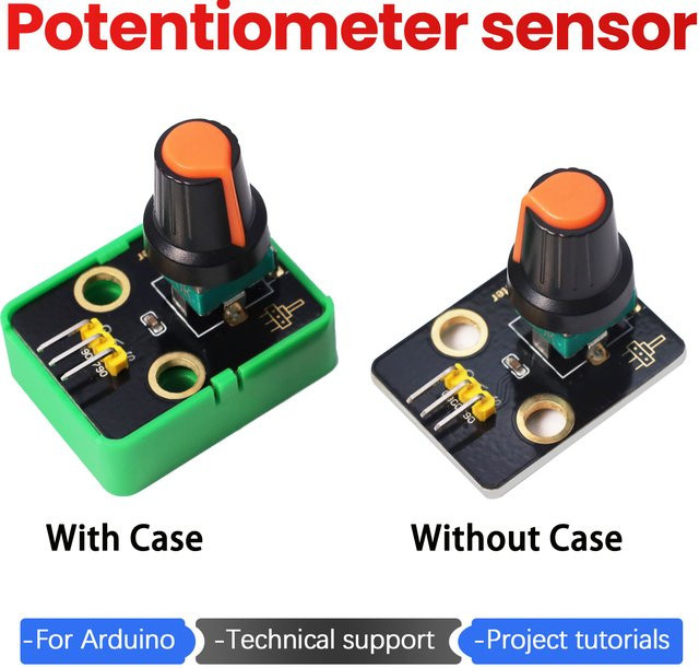 Keyestudio Drehpotentiometer Sensor in Multicolour für Arduino, Raspberry Pi und Lego DIY Projekte - Bild 1