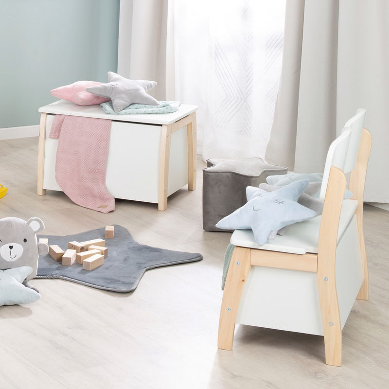 Roba Spielzeugtruhe für Kinderzimmer in Weiß matt aus Holz und MDF - Bild 4