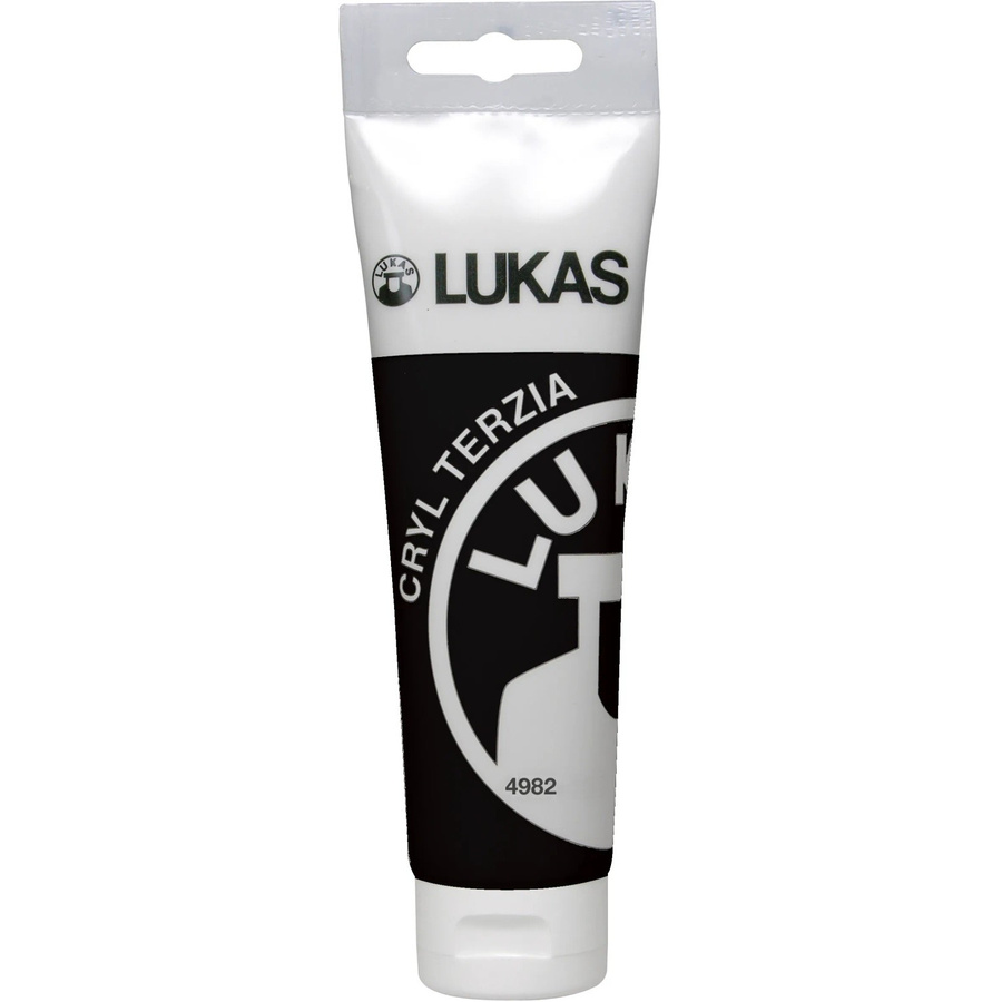 Lukas Cryl Terzia Acrylfarbe Studien-Qualität Schwarz 125 ml - Bild 2