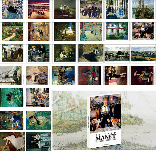 30 Stück Edouard Manet Kunstpostkarten Set von nbyinto in Multicolor - Bild 1