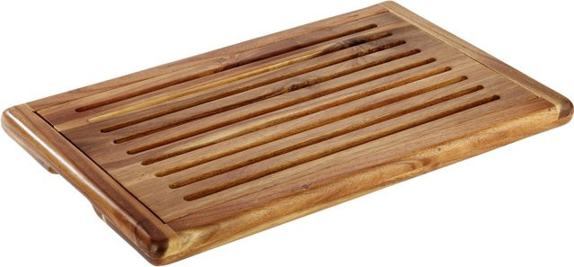 APS Brotschneidebrett aus Akazienholz, braun, B: 40 cm, T: 60 cm, H: 2 cm - Bild 1