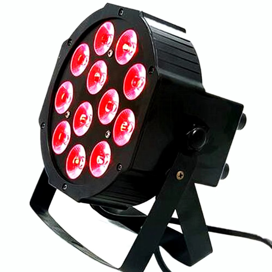 HYULIGHTS LED-Par-Licht RGBWAUV mit 12x18W, 8 Kanäle DMX 512 Steuerung, Schwarz - Bild 3