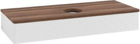 V&B Waschtischunterschrank Antao mit Frontstruktur in Weiß, B/T/H: 120 x 50 x 19 cm - Bild 1