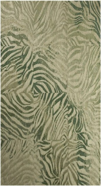 Lola&Moi Teppich Jade Imperial in Grün mit Zebra-Muster, Breite: 80 cm, Länge: 150 cm - Bild 1