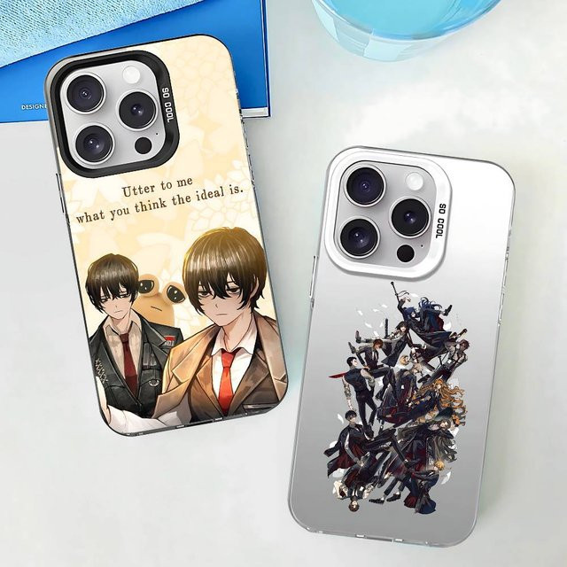 Stoßfeste L-Limbus Company Handyhülle für iPhone 11 bis iPhone 17 Pro Max Plus in Silber - Bild 1