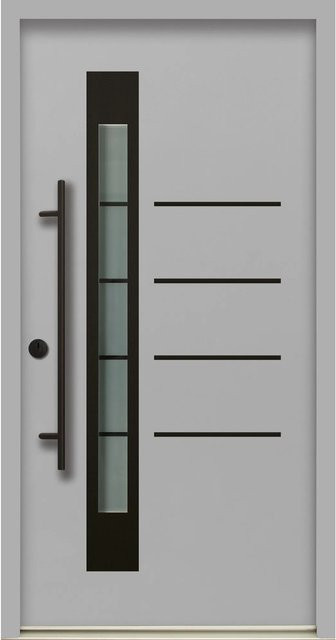 Splendoor Thermospace Sicherheits-Haustür Berlin Prime RC2 Grau mit Glaseinsatz, B/H: 100 x 210 cm - Bild 1