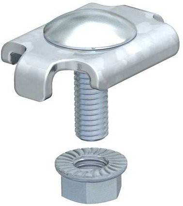 OBO Bettermann Klemmstück 6016820 aus verzinktem Stahl in Silber - Bild 1