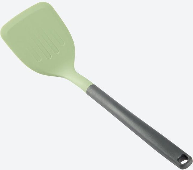 NKD Silikon Spatula mit Griff in Grün, kratzfest, Höhe: 33 cm - Bild 1