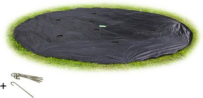 EXIT Supreme Ground Level Trampolinabdeckung, rund, schwarz, Durchmesser: 305 cm - Bild 1