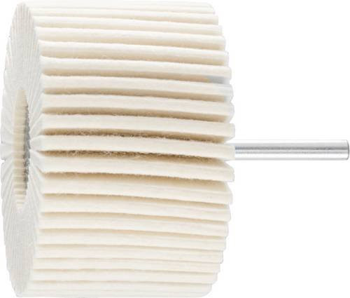 PFERD FLS Filzlamellenstift für universelle Polierarbeiten, Durchmesser: 80 mm, Schaft-Durchmesser: 6 mm, Farbe: Weiß - Bild 1