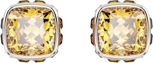 Swarovski Ohrstecker, Zirkonia, Kristall, Gelb, Damen - Bild 1