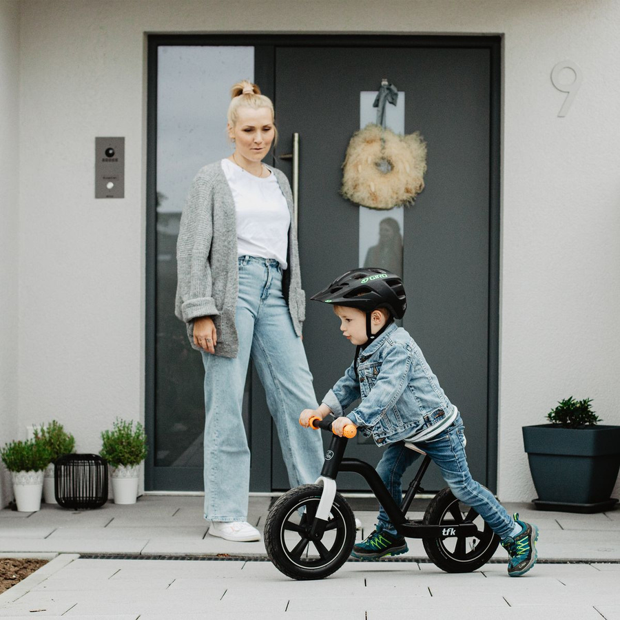 TFK Laufrad Balance Bike mit Luftreifen und verstellbarem Sattel in Orange - Bild 6