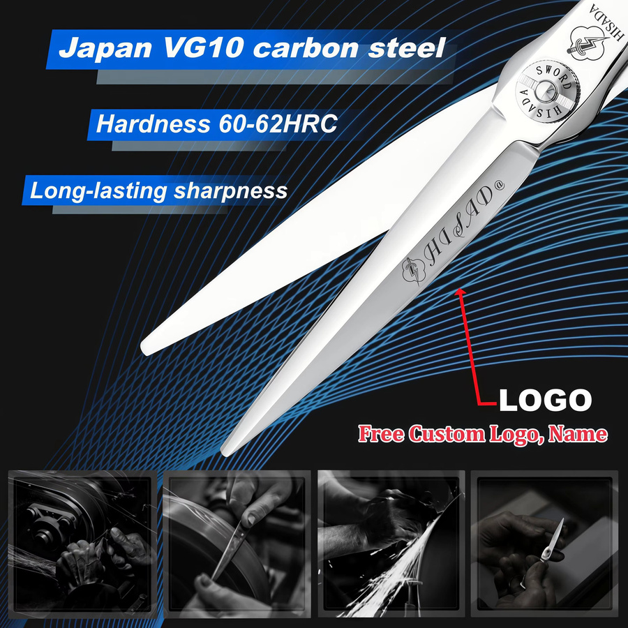 HISADA Friseurschere, VG10 Material, Japanische Handarbeit - Bild 2