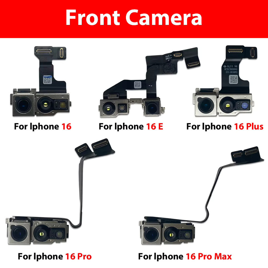 Apple Ersatzteil-Set: Großes hinteres Hauptkameramodul und kleines vorderes Kameramodul-Flexkabel für iPhone 16, 16 Plus, 16 Pro, 16 Pro Max und 16E - Bild 5