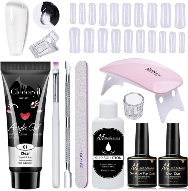 Deamos Nagelverlängerungs-Set, 15 ml ABS-Gel, Clear, Unisex - Bild 1