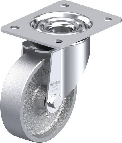 Blickle Lenkrolle LK-G 125G-3 in Silber, Rad-Durchmesser: 125 mm, Tragfähigkeit: 350 kg - Bild 1