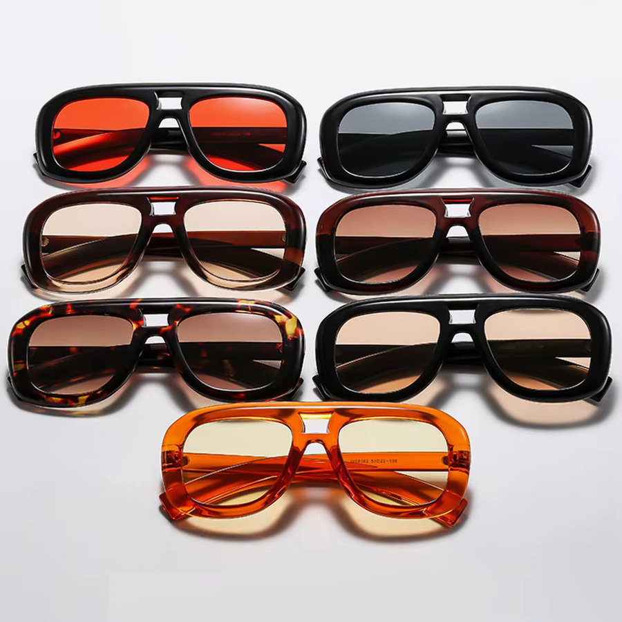 Salutami Sonnenbrille Aviator, Vollrand, Gelb, Damen, Kunststoff - Bild 4