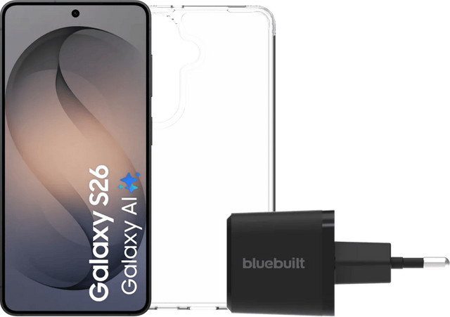 Samsung Galaxy S26 5G Smartphone 256GB Schwarz mit Basis-Zubehörset - Bild 1