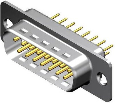 Molex 173109-0719 D-SUB Steckverbinder in Silber und Weiß - Bild 1