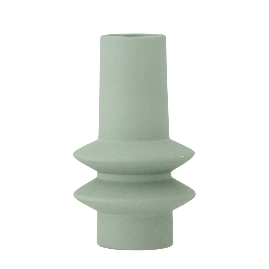 Bloomingville Keramikvase Isold in Grün mit grafischer Form, Höhe: 22 cm - Bild 1