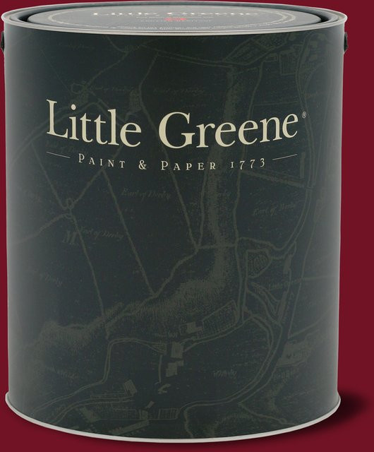 Little Greene Intelligent Matt Emulsion Wandfarbe Theatre Red 192, 1 l - Bild 1