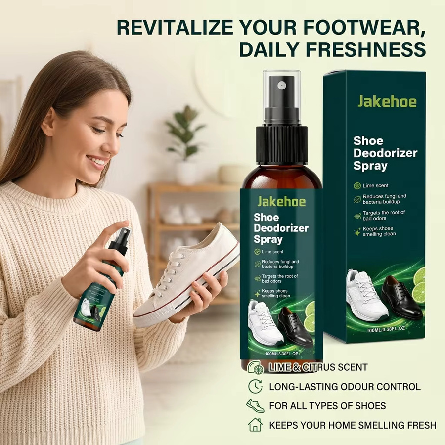 JAKEHOE Schuh-Deo-Spray mit Zitrusduft als Geruchsentferner und Hemmstoff gegen Bakterien und Pilze - Bild 3