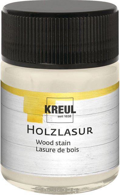 Kreul Kreative Wasserbasierte Holzlasur in Weiß, 50 ml - Bild 1