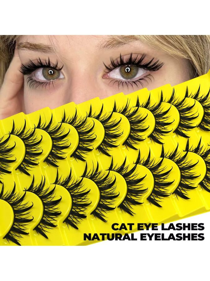VELTRINAY Manga-Wimpern, künstliche Wimpern, Unisex - Bild 6