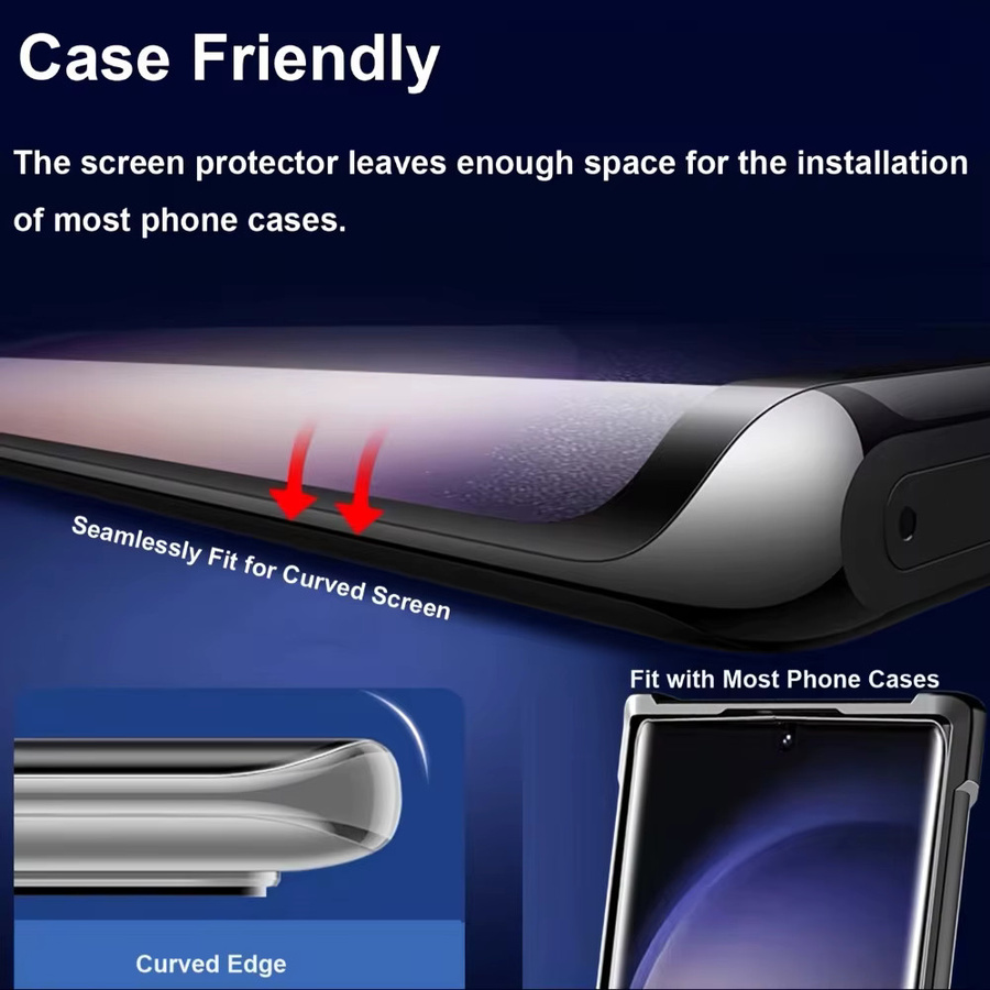 NNBILI 3er Set Anti-Spy Hydrogel Displayfolie für Samsung Galaxy S23 S24 S25 S22 S21 S20 Ultra S10 Plus S20 FE Rand Privatsphäre Schutzfolie Transparent - Bild 4