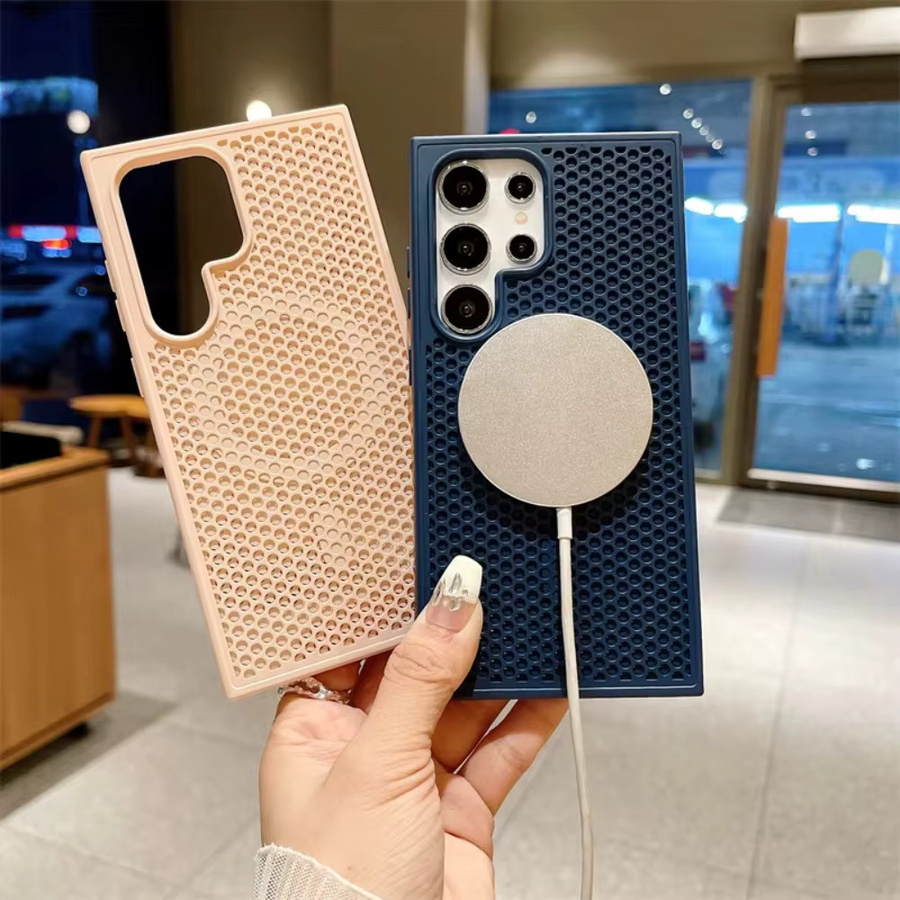 Magnetische stoßfeste Schutzhülle für Samsung Galaxy S26 S25 S24 S23 S22 Plus Ultra mit Wabenstruktur zur Wärmeableitung - Bild 1