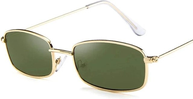 Yiran bag Sonnenbrille Rechteckig, Metall, Vollrand, Unisex, Gray - Bild 1