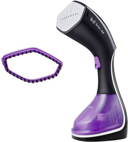 Tristar ST-8921 Handheld Kleidungsdampfer mit Bürstenaufsatz, 1600W, Schwarz-Violett - Bild 1