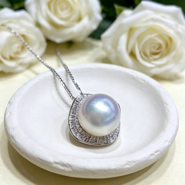 YoYo Halskette, Perle, Silber, Damen - Bild 1