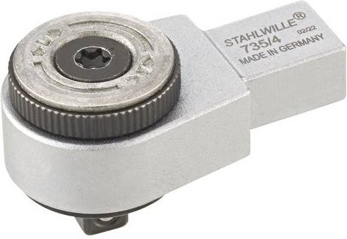 Stahlwille Einsteckumschaltknarre 735/4 1/4 Zoll in Silber aus Chrom-Vanadium-Stahl - Bild 1