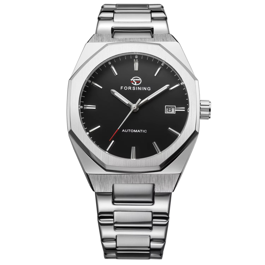 FORSINING Armbanduhr Automatik, Edelstahl, Schwarz, Herren - Bild 6