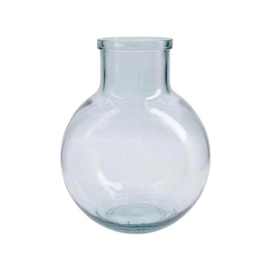 House Doctor Vase Aran aus Glas in Transparent Blau, Höhe: 31 cm - Bild 1