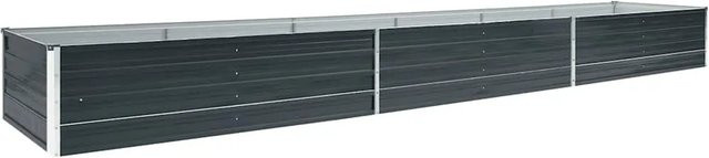 DELUKE Hochbeet OSKAR aus verzinktem Stahl in Anthrazit, B/T/H: 480 x 80 x 45 cm - Bild 1