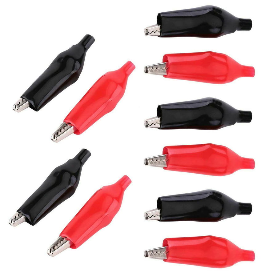 10 Stück Isolierte Mini Krokodilklemmen für elektrische Batterieanschlüsse und Stereo-Anwendungen, 5A Alligator-Testclips - Bild 2