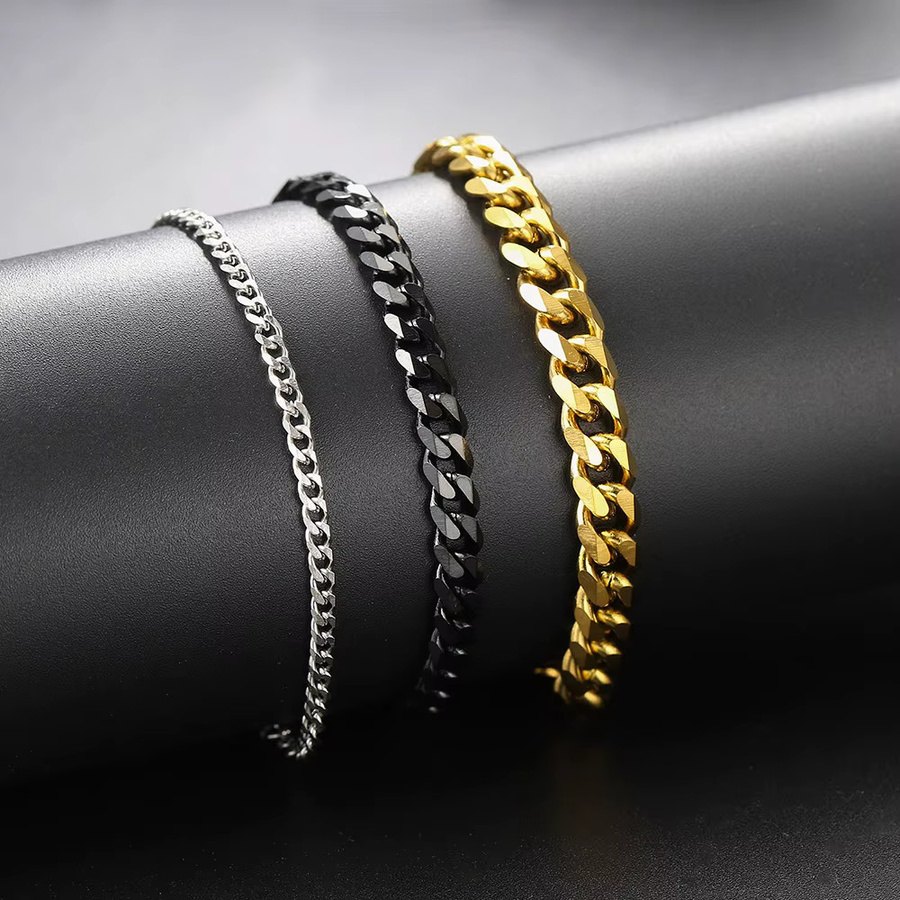 ZHOUYANG Armband, Edelstahl, Goldfarbe, Herren - Bild 1