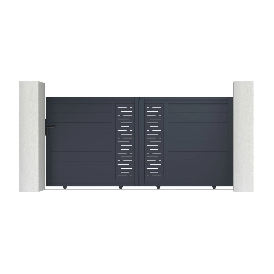 Casanoov Elektrisches Schiebetor Arlberg aus Aluminium in Grau inklusive Schiebetorantrieb Ranger C300, B: 300 cm, H: 140 cm - Bild 2