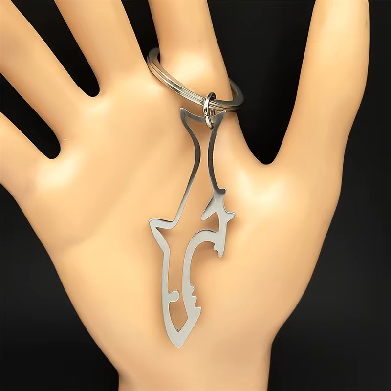 EREBUS Schlüsselanhänger Edelstahl, Silber, Unisex - Bild 2