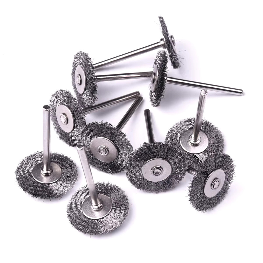 Dremel Stahldrahtbürsten Set aus Edelstahl in Silber, 20 Stück, Durchmesser: 25 mm, Zubehör für Schleifpolierwerkzeuge - Bild 2