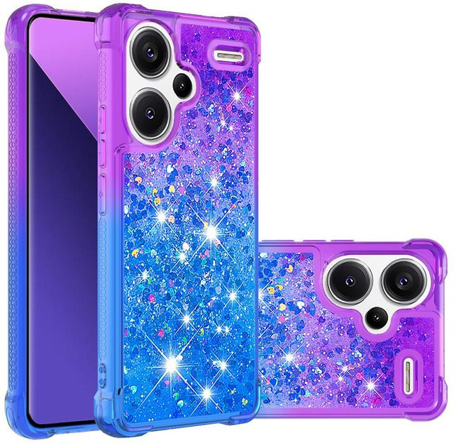 Xiaomi Quicksand Flüssig-Glitzer Schutzhülle für Redmi Note 14 13 Pro Plus Note 13 14 Pro 4G 5G und Redmi Note 13 Pro+, Stoßfeste dynamische Hülle, Mehrfarbig - Bild 1