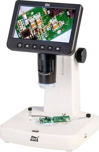 Dnt UltraZoom Pro Digital-Mikroskop DNT000006 mit 300x Vergrößerung, Auflicht und Durchlicht, Weiß - Bild 1